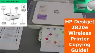 HP Deskjet 2820e Wireless Printer Copying Guide [upl. by Chris277]