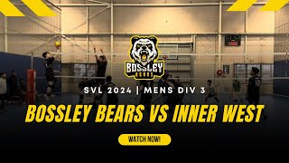 Bossley Bears vs Inner West  SVL 2024  Mens Div 3 [upl. by Dahaf938]