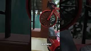 Road bike Vs Audi R8 red cars shorts bike [upl. by Florentia]