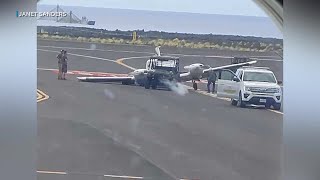 Flight delays at Kona Airport following aircraft malfunction on runway [upl. by Solakcin]