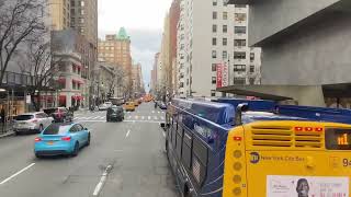 VLOG NEW YORK CITY MARÇO 2023 BIG BUS TOURISM SENTIDO UPTOWN BRONKS BLUE LINE [upl. by Haas]