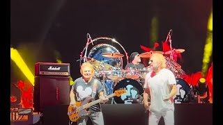 HagarMichael AnthonyJason BonhamJoe Satriani kick of Van Halen era Tour video posted [upl. by High]