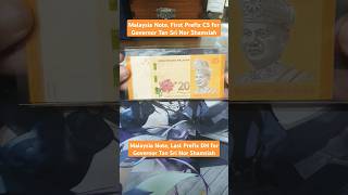 Malaysia Note Prefix for New and Last Governor banknotescollector banknote currency malaysia [upl. by Llacam]