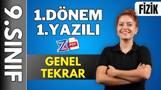 9sınıf fizik 1dönem 1yazılıya hazırlık  GENEL TEKRAR KONU ANLATIMI  2024 2025 📂PDF [upl. by Cherilynn19]