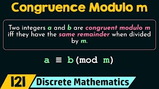 Congruence Modulo m [upl. by Ellevart667]