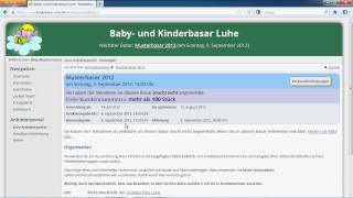 Kinderbasar Luhe  OnlineAnmeldung für den Basar [upl. by Aiuqes]