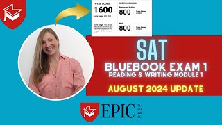 BlueBook Exam Practice 1  Reading and Writing  Module 1  September 2024 Update [upl. by Wolbrom]