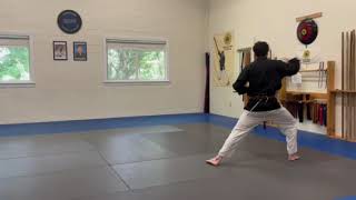 Matayoshi Kobudo Association Intl Shodan Test  Sancho Sai [upl. by Eltsyrhc772]