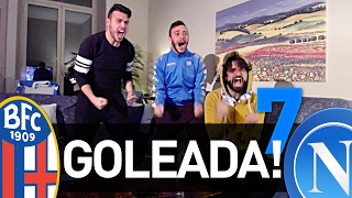 BOLOGNA 17 NAPOLI  GOLEADA AZZURRA LIVE REACTION HD [upl. by Savina]