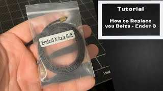 How to Change Ender 3 XAxis Belt TUTORIAL [upl. by Calle]