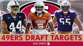 TOP 49ers Draft Targets At EVERY POSITION For The 2024 NFL Draft  San Francisco 49ers News [upl. by Esserac633]