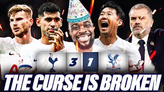 EXPRESSIONS BIRTHDAY CURSE FINALLY BROKEN Tottenham 31 Crystal Palace EXPRESSIONS REACTS [upl. by Eiramanad]