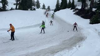 Crosscountry ski leg Ski to Sea 2024 [upl. by Anirpas]