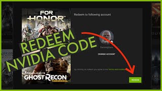 How to Redeem Nvidia Game Code Online 2023 [upl. by Latoya]