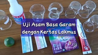 UJI ASAM BASA GARAM DENGAN KERTAS LAKMUS  Science Experiment [upl. by Ihtraa]