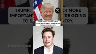 Trump Its bigger than me were going to save this country Trump x Elon Musk [upl. by Nodyarg]