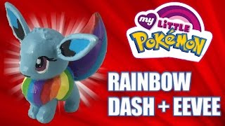 EEVEE EVOLVES INTO RAINBOW DASH  Custom Pokemon  My Little Pony Mashup Tutorial [upl. by Eseerahs]