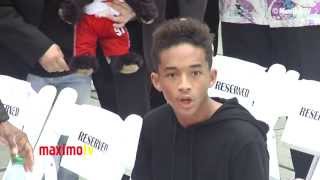 Jaden Smith SURPRISED REACTION at Jackie Chan Handprint and Footprint Ceremony [upl. by Palestine]