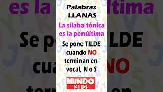 Cuando se pone TILDE Palabras AGUDAS LLANAS y ESDRÚJULAS tilde acento acentos [upl. by Seamus159]