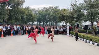 Haryanvi Dance in Chandigarh University  CU Fest  Flash Mob [upl. by Anesuza]