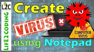 How to Create a Virus using Notepad [upl. by Fanchon]