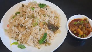 delicious mutter pulao recipehksfoodzaika sairasyed07 [upl. by Oreste]