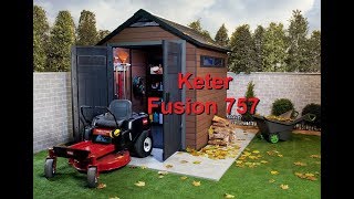 Keter Fusion 757 Outdoor Garden Storage Shed [upl. by Susannah591]