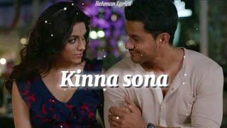 Kinna Sona Lyrics  Bhaag Johnny  Kunal Khemu Zoa Morani  Sunil Kamath [upl. by Thorner23]