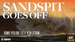 RARE BREAK SANDSPIT GOES OFF PART 2  SANTA BARBARA  1523  SURFING ASMR  4K [upl. by Onek]