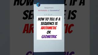 Sequences Arithmetic or Geometric [upl. by Cutcheon826]