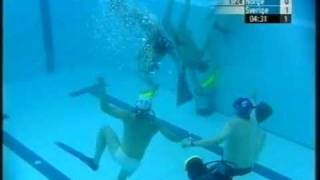 Underwater Rugby WC03  Sweden vs Norway  mens final pt1 [upl. by Nirhtak]