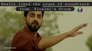 Vivaldis Storm as a background score in Andhadhun [upl. by Dara]