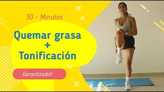 Ejercicios para adelgazar y tonificar todo tu cuerpo en casa  Quema grasa y tonifica rápidamente [upl. by Nileuqay100]