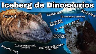 ICEBERG de DINOSAURIOS y ANIMALES Prehistóricos  PARTE 1  Nivel 1 y 2 [upl. by Aylmar914]