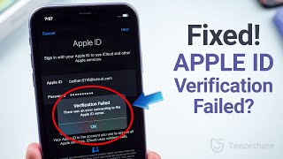 How to Fix Apple ID Verification Failed on iPhoneiPad 6 Ways [upl. by Yebloc]