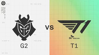 G2 vs T1  2022 MSI Rumble Stage Day 4  G2 Esports vs T1 [upl. by Lamson245]