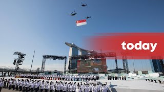 State flag flypast at 2021 National Day Ceremonial Parade [upl. by Valencia]