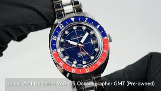 Bulova Archive Series 96B405 Oceanographer GMT Preowned [upl. by Sikorski]