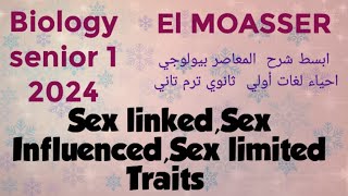 Biology Senior 1 sex linkedsex influencedsex limited traits [upl. by Htaeh]