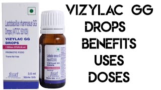 Vizylac GG Drops Uses Doses Reviews details in Hindi  Lactobacillus rhamnosus GG Drops [upl. by Wavell582]