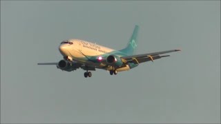 Nauru Airlines Our Airline 737300 Classic Landing at Brisbane [upl. by Annetta]