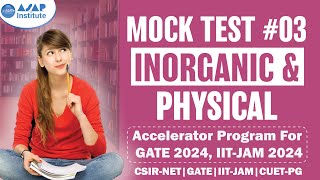 Cracking the Code GATE Mock Test 03 Inorganic and Physical Chemistry  ASAP Institute CHEMTIME [upl. by Alastair425]