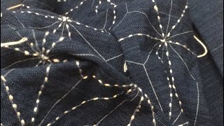 Sashiko stitching live 1025 [upl. by Hurff]