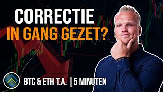 BTC amp ETH TA in 5 minuten  Dit is waar ik naar kijk [upl. by Nalek]