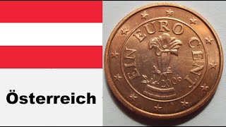 ÖSTERREICH  Motive der Umlaufmünzen von 1 Cent bis 2 Euro  Teil 1623 [upl. by Syxela]