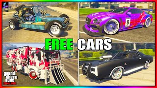 EVERY FREE CAR in GTA Online amp How to Get them [upl. by Hcone]