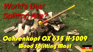 German Tool Reviews Ochsenkopf OX 635 H3009 Wood splitting Maul [upl. by Ringo572]