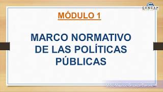 Módulo 1 POLÍTICAS PÚBLICAS  CENCAP [upl. by Nigle]