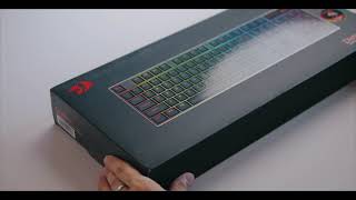 Unboxing the Redragon DHARMA PRO K556 PRO Aluminum Keyboard Backlight Showcase [upl. by Benia]