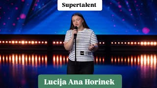 Supertalent  Lucija Ana Horinek izvedba pjesama quotZajdiZajdiquot i quotDino MerlinLeloquot [upl. by Goddard865]